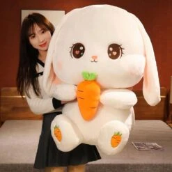 Peluche Lapin Tenant Une Carotte -Ma Pleuche Soldes IMG peluche lapin carotte 80
