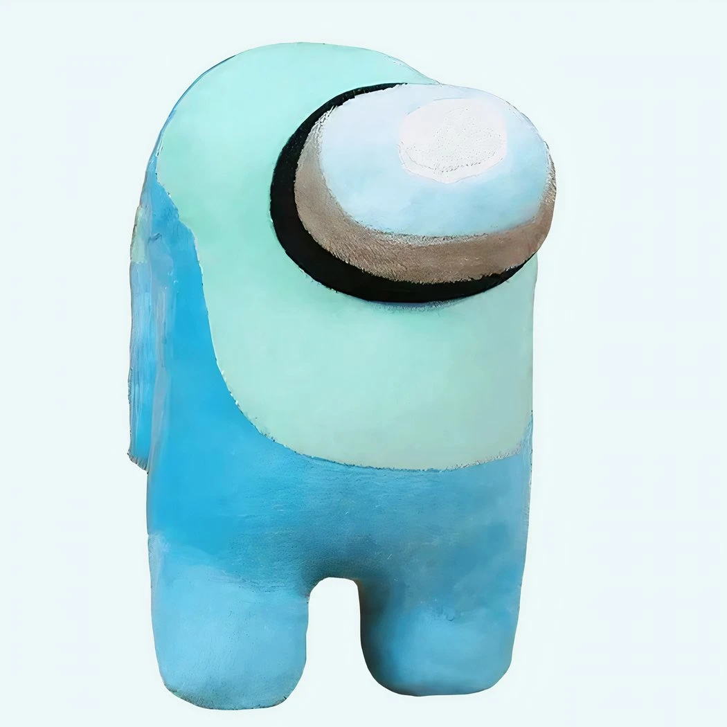 Peluche Among Us Bleue Turquoise 3 Peluche Among Us Bleue Turquoise