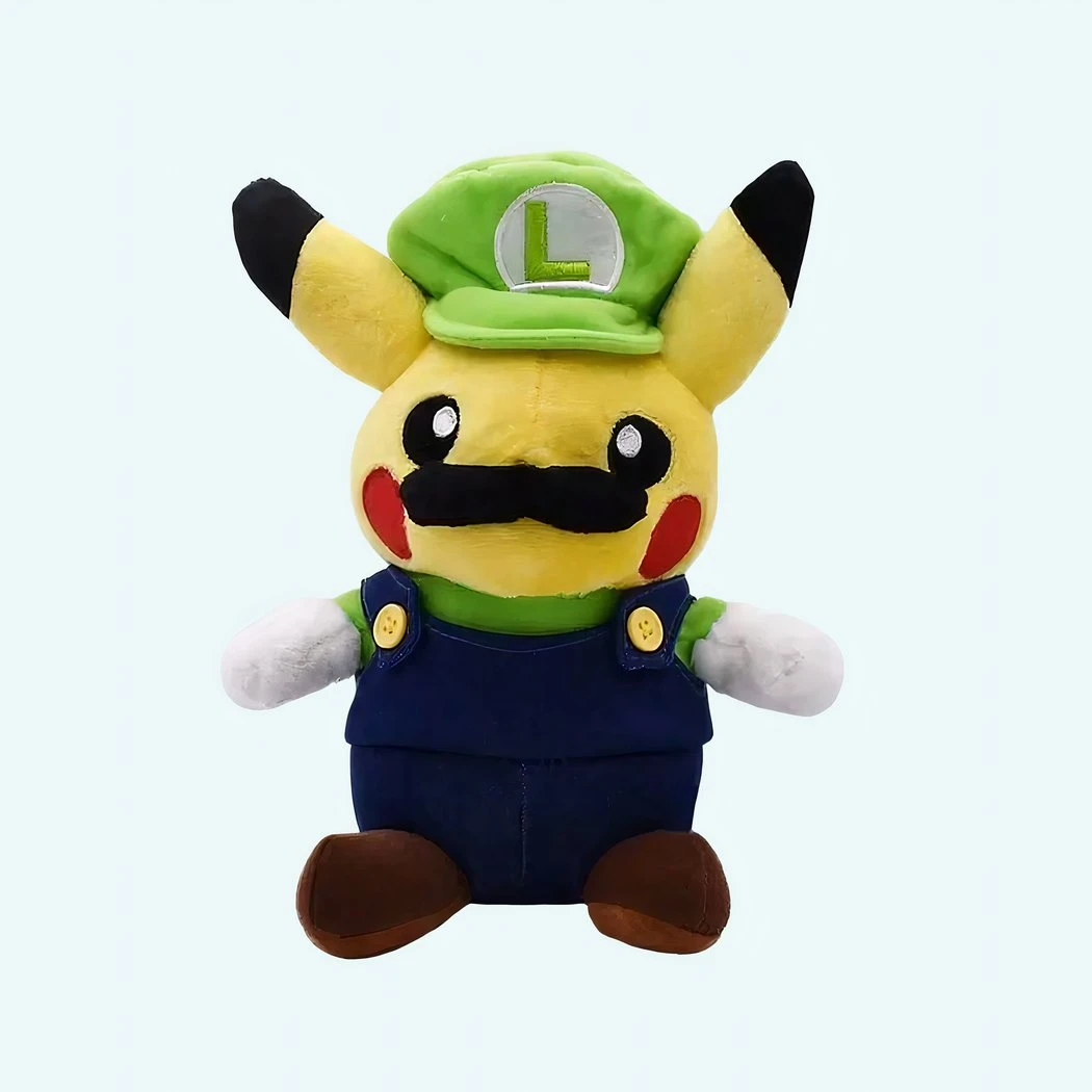 Peluche Pikachu Déguisé En Luigi 3 Peluche Pikachu Déguisé En Luigi