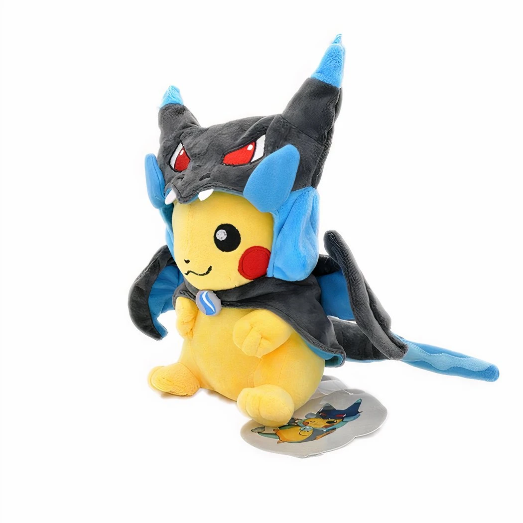Peluche Pikachu Déguisé En Méga Dracaufeu X 5 Peluche Pikachu Déguisé En Méga Dracaufeu X – Image 3