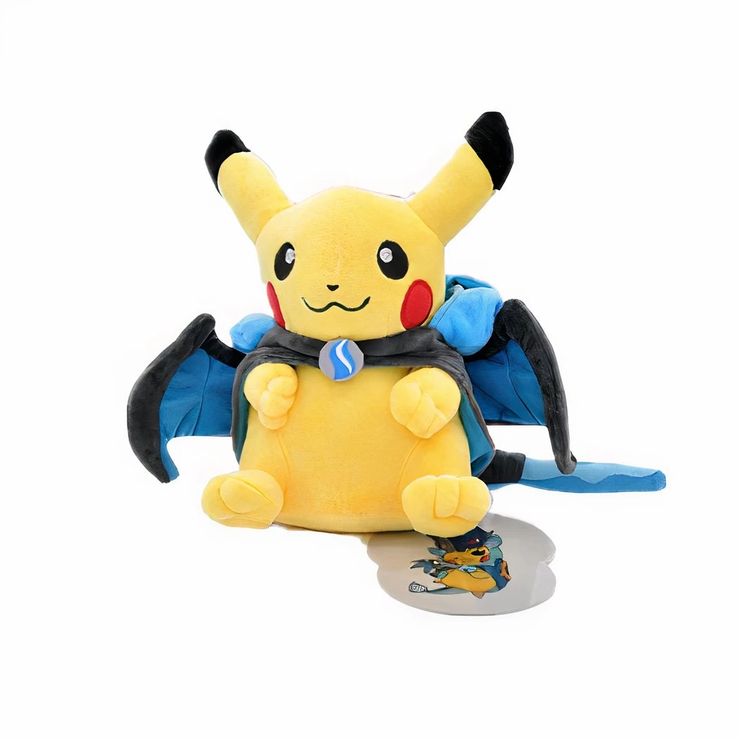 Peluche Pikachu Déguisé En Méga Dracaufeu X 4 Peluche Pikachu Déguisé En Méga Dracaufeu X – Image 2