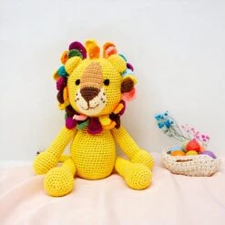 Peluche Tricot Lion -Ma Pleuche Soldes Peluche Tricot Lion Peluche Tricot 87aa0330980ddad2f9e66f 21cm 4