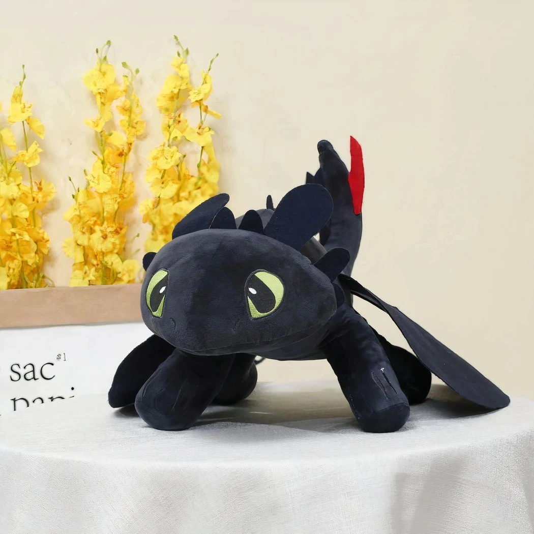 Peluche Dragon Krokmou Noir 4 Peluche Dragon Krokmou Noir – Image 2