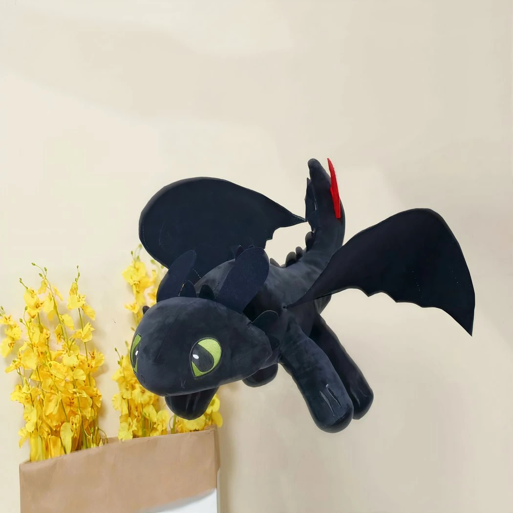 Peluche Dragon Krokmou Noir 6 Peluche Dragon Krokmou Noir – Image 4