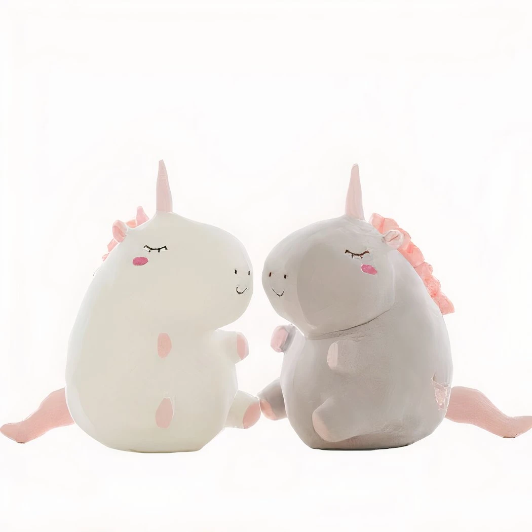 Peluche Licorne Super Douce Grise 5 Peluche Licorne Super Douce Grise â Image 3