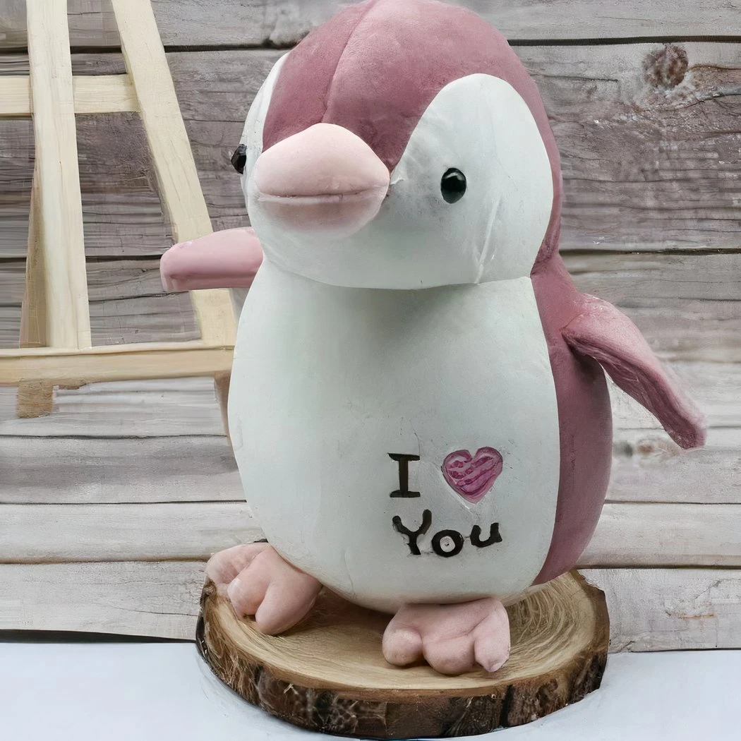 Peluche Pingouin I Love You 4 Peluche Pingouin I Love You â Image 2