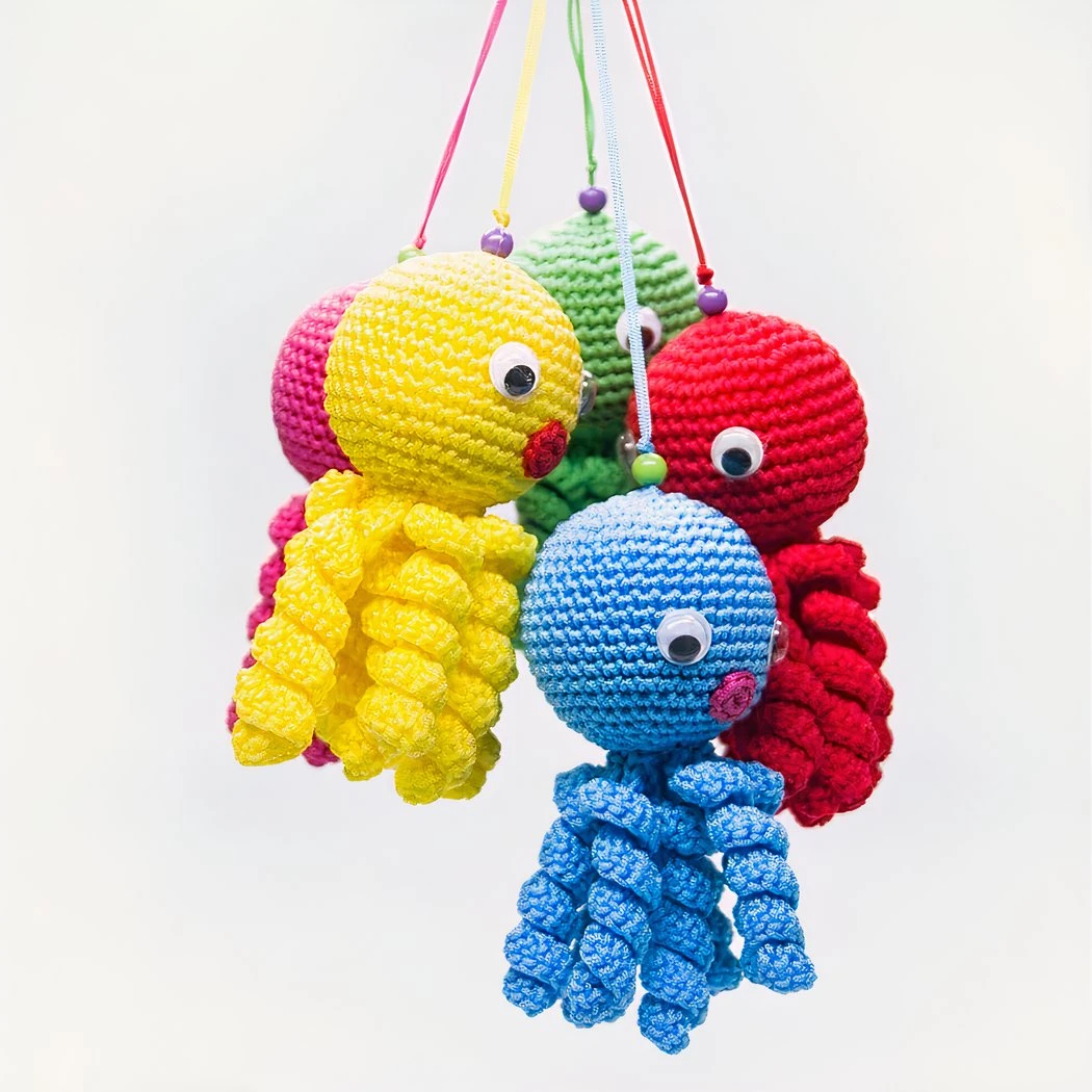 Peluche Poulpe Jaune Douce Tressée Pour Enfant 4 Peluche Poulpe Jaune Douce Tressée Pour Enfant – Image 2