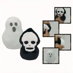 Peluche Réversible Fantôme Tête De Mort -Ma Pleuche Soldes Peluche reversible fantome tete de mort Peluche Halloween Trange d039age 0 15ans 2