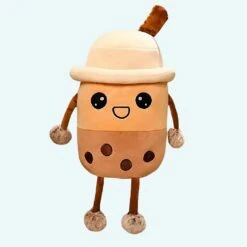 Peluche Bubble Tea Boba Souriant
