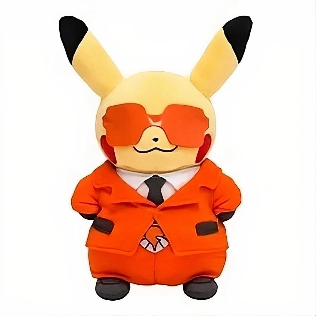 Peluche Pikachu Avec Costume Rouge 6 Peluche Pikachu Avec Costume Rouge – Image 4