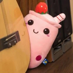 Peluche Bubble Tea Doux En Forme De Coussin -Ma Pleuche Soldes img Peluche Bubble tea doux en forme de coussin 01