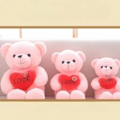Peluche Ourson Rose Love 10 Peluche Ourson Rose Love -Ma Pleuche Soldes img Peluche ourson rose Love 01