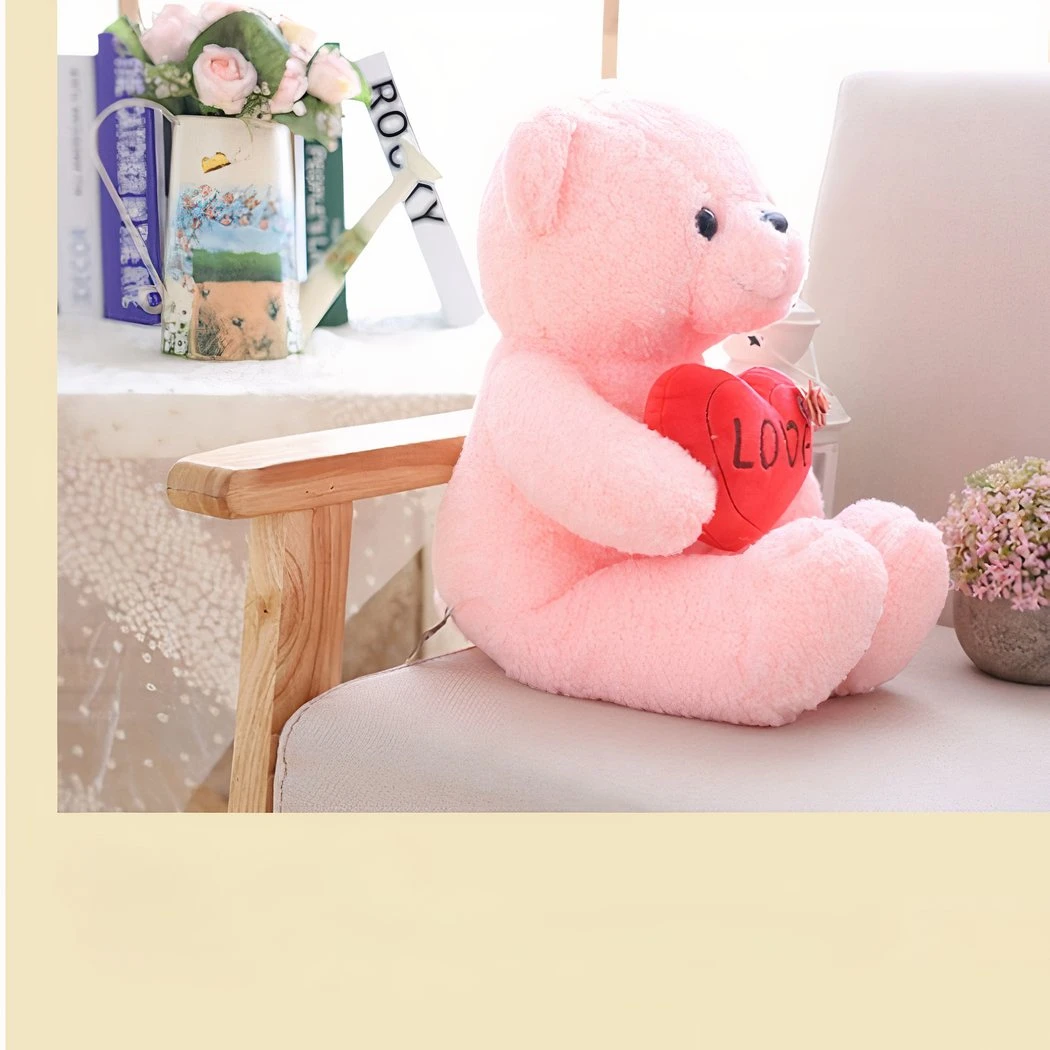 Peluche Ourson Rose Love 3 Peluche Ourson Rose Love – Image 2