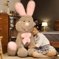 Peluche Lapin Marron Géant 9 Peluche Lapin Marron Géant -Ma Pleuche Soldes peluche lapin 1