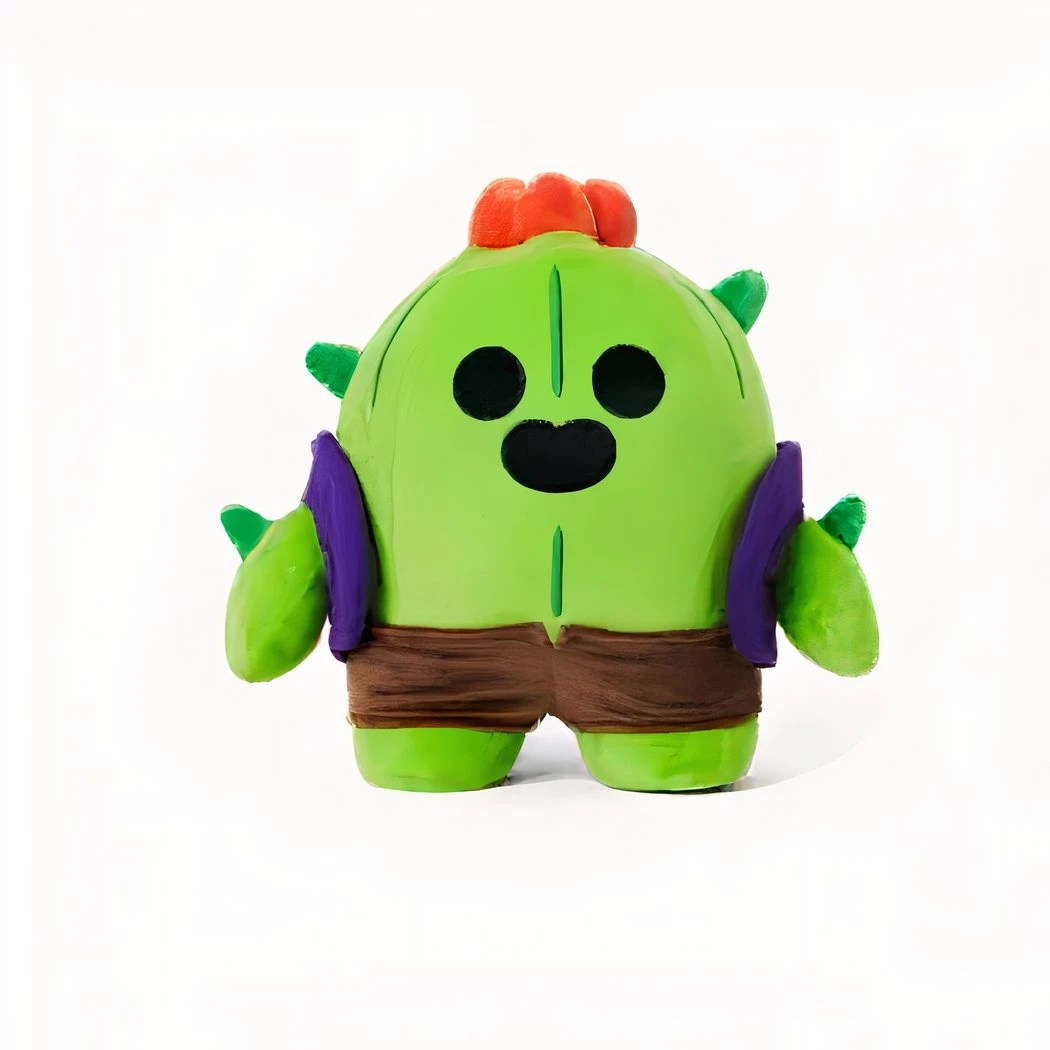 Mega Pack De Peluche Brawl Stars Leon + Spike + Crow + El Primo 4 Mega Pack De Peluche Brawl Stars Leon + Spike + Crow + El Primo â Image 2